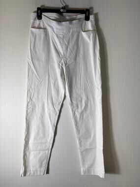 Slim-sation White Pull On Slacks Sz 10